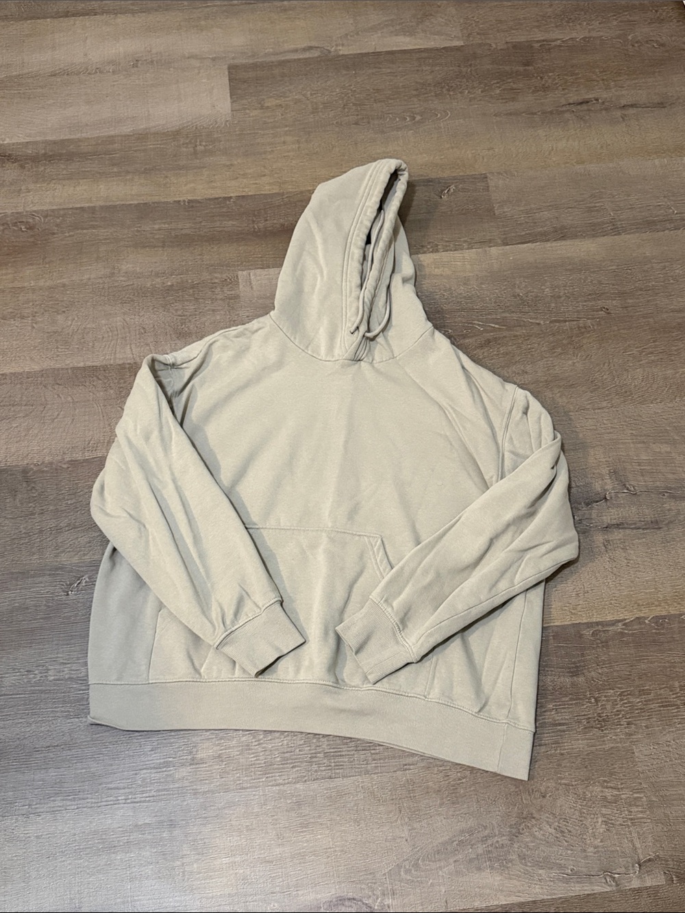 Classic Cream Hoodie Sweatshirt - Women